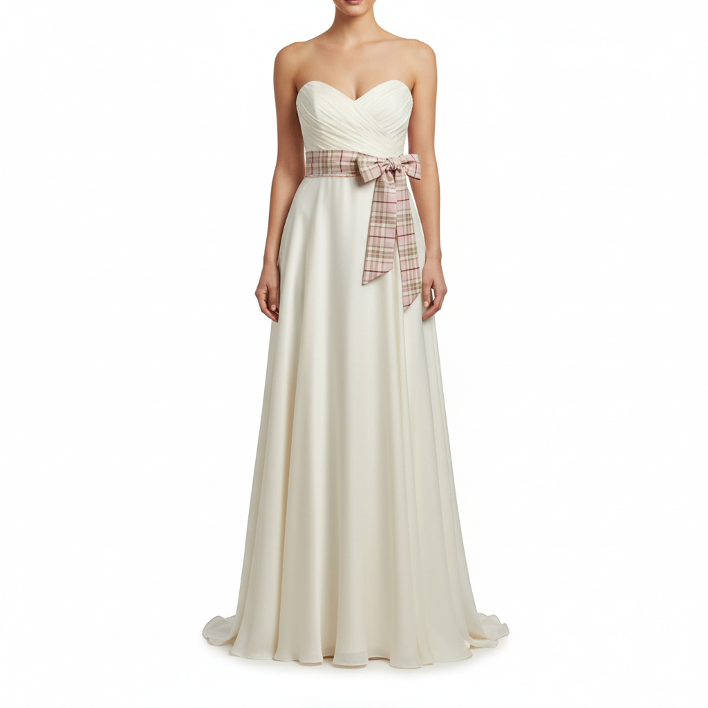 Women's Pink Tartan Sash, Tartan Plaid Sashes, Belt, Party Wedding Accessory