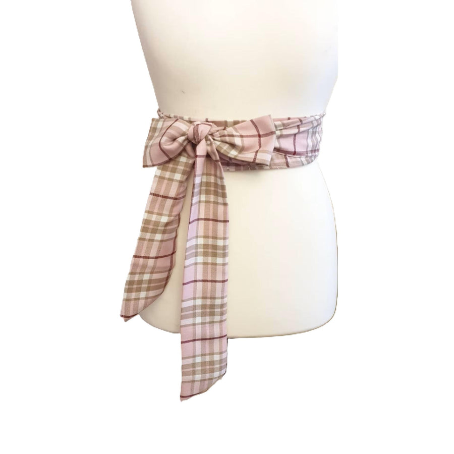 Women's Pink Tartan Sash, Tartan Plaid Sashes, Belt, Party Wedding Accessory