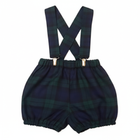 Black Watch Tartan Bloomer with Braces Baby Set Boys image 1
