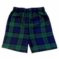 Black Watch Check Tartan Print Boy's Shorts Baby and Toddler image 1
