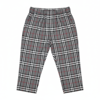 Grey Tartan Print Boy's Trousers Pants Trews image 2