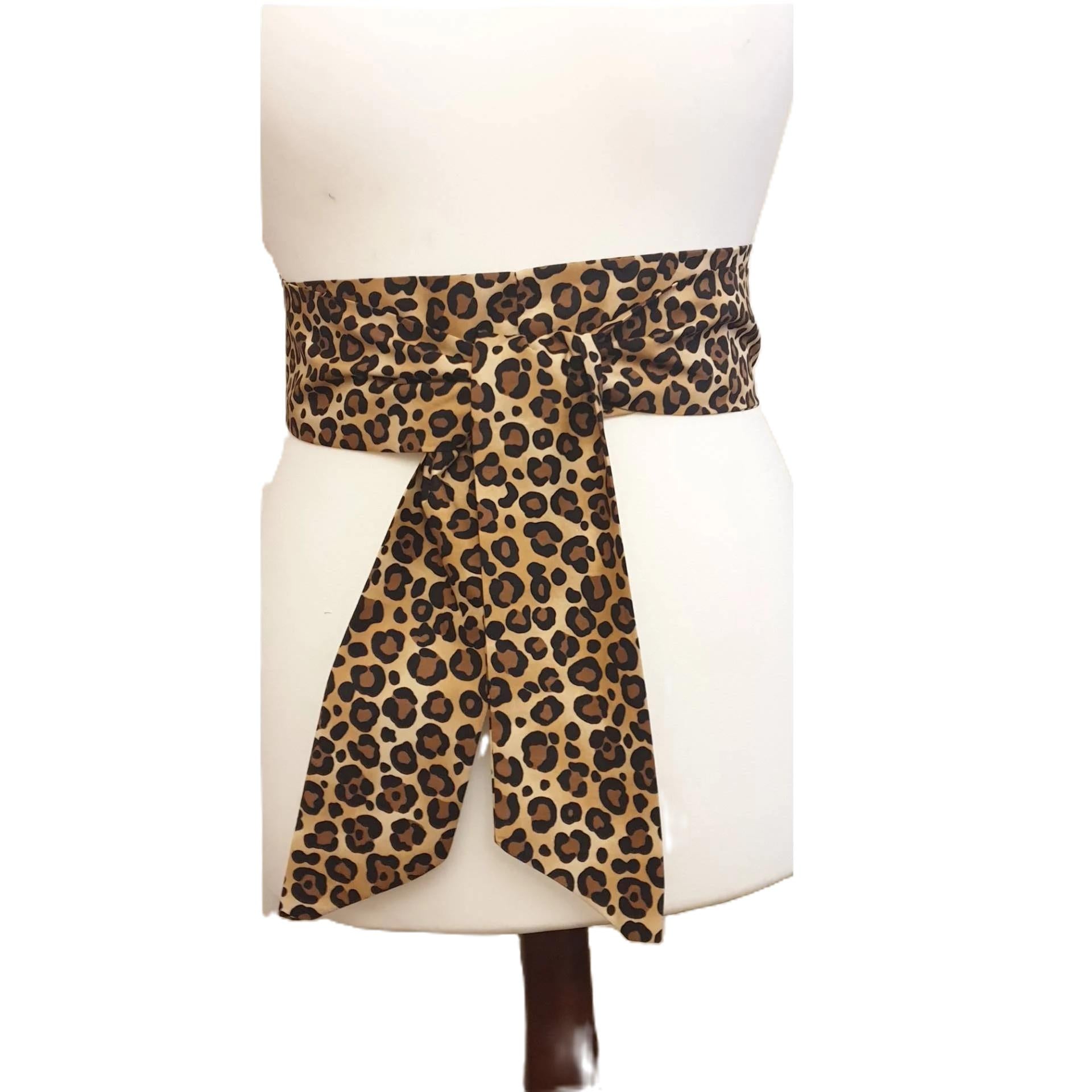 Women's Leopard Cheetah Print Sash, Party Sashes, Belt Accessory