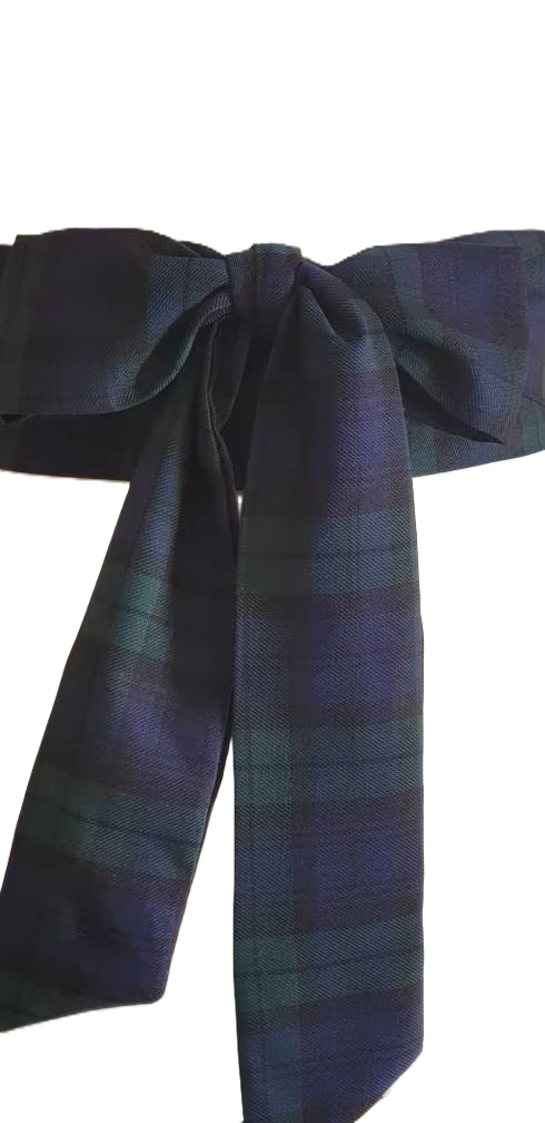 Women's Black Watch Tartan Sash, Scottish Tartan Plaid Sashes, Belt, Wedding Accessory