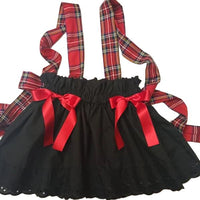 Baby's Girl's Pinafore Dress Skirt Cute Set Tartan Print Baby Skirt image 2