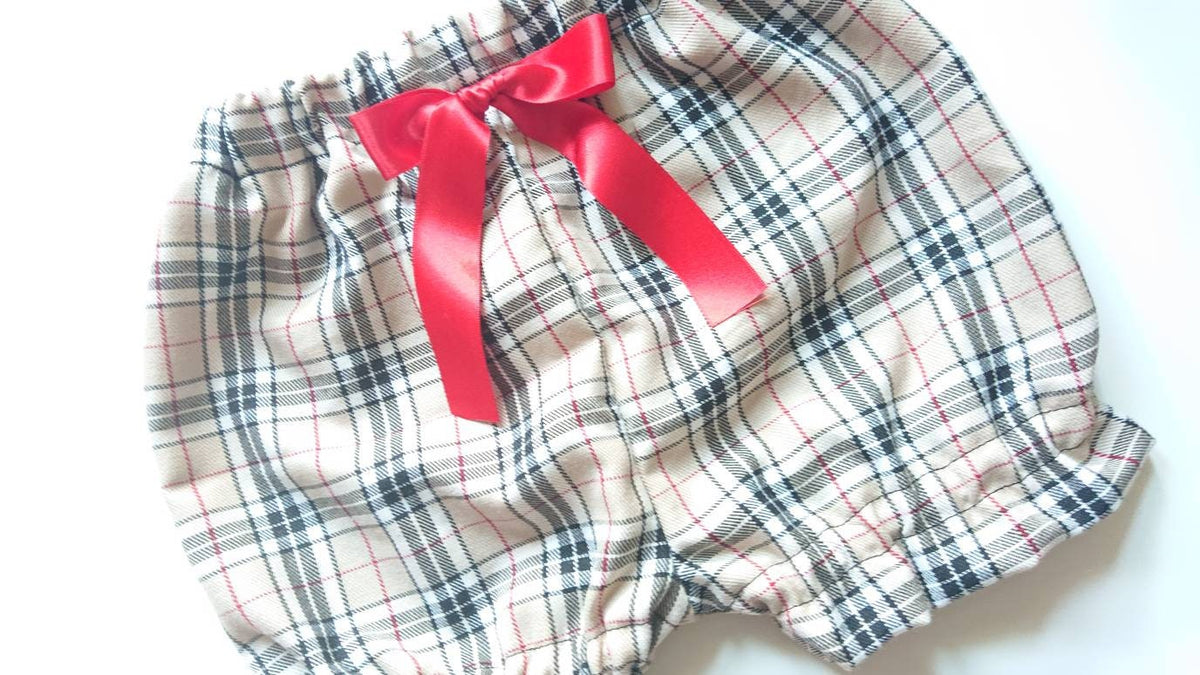 Beautiful Tartan prints cotton Baby's girl's bloomer and Headwrap Cute Baby Set Baby Girls Clothes summer spring outfit NEW