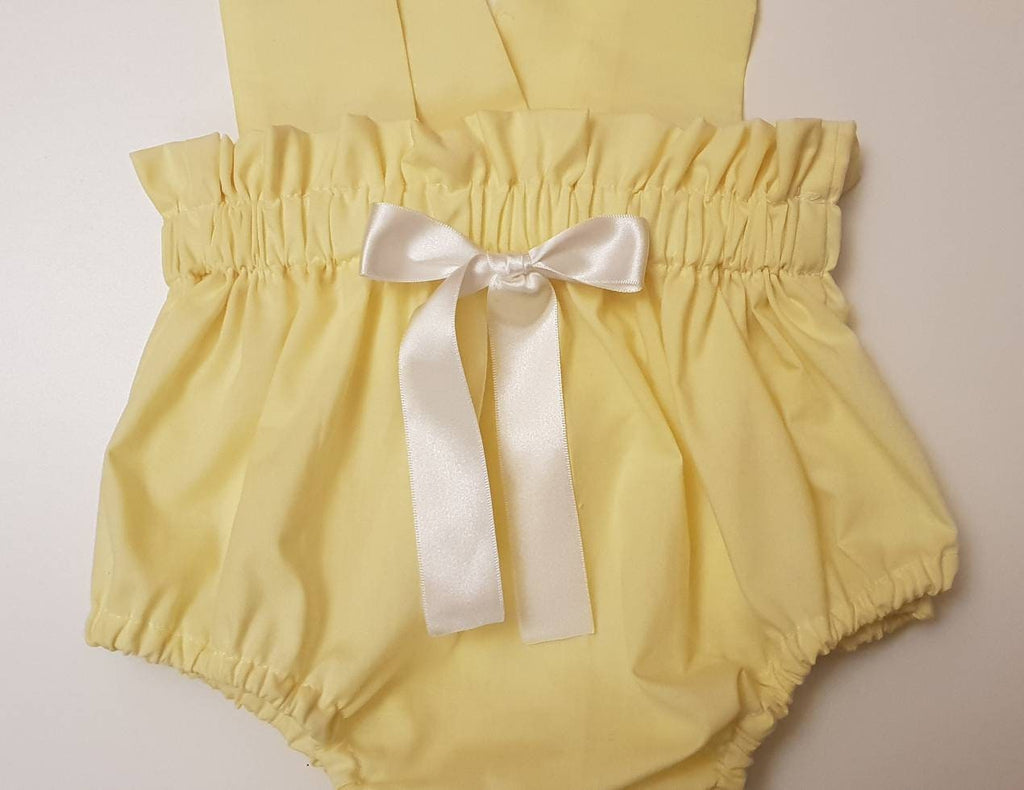 Beautiful Summer Yellow cotton Baby's girl's bloomer and Headwrap Cute Baby Set Baby Girls Clothes summer spring outfit NEW