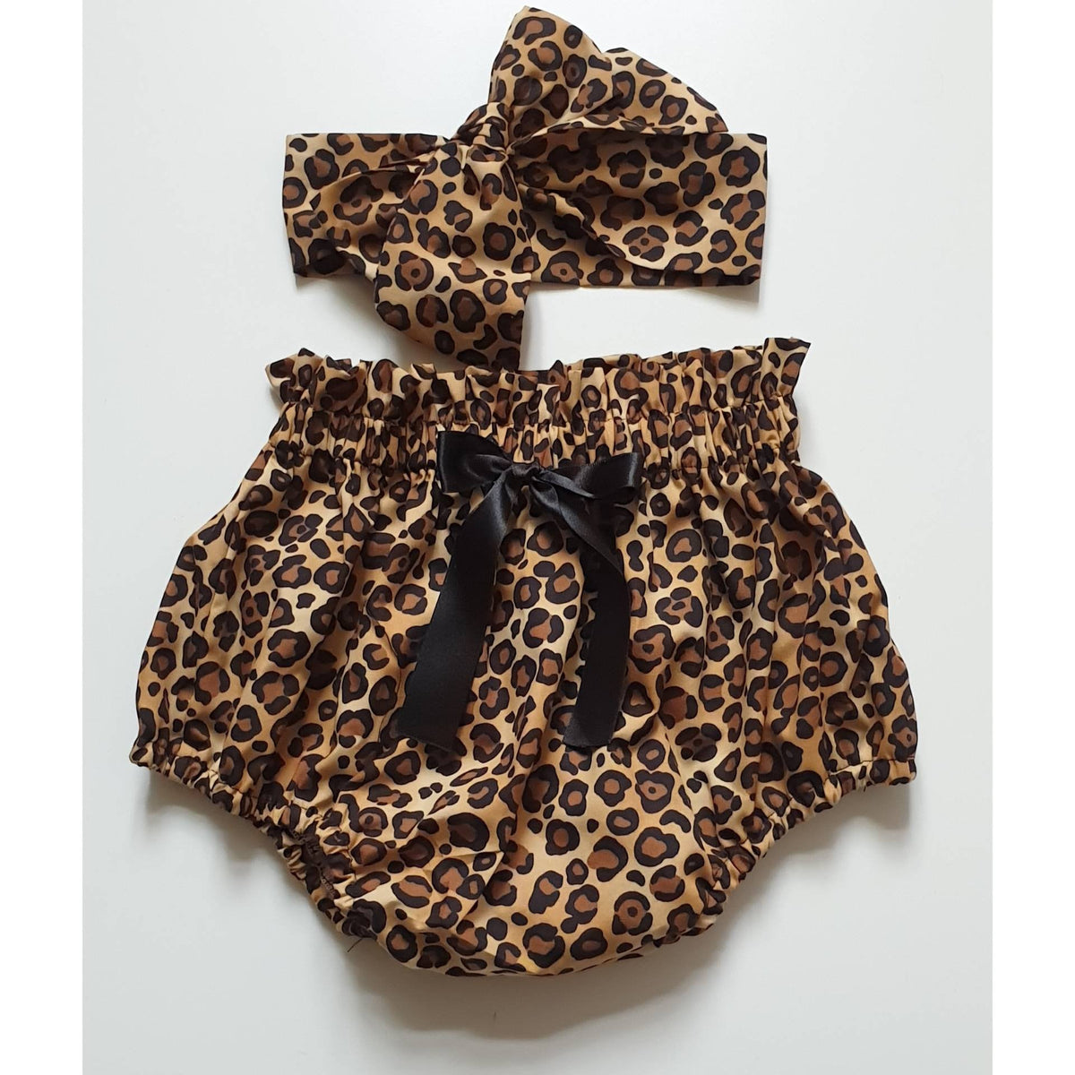 Beautiful Cheetah Leopard print Summer cotton Baby's girl's bloomer and Headwrap Cute Baby Set Baby Girls Clothes summer spring outfit NEW
