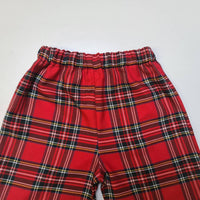Red Royal Plaid Check Tartan Shorts Baby and Toddler Clothes Christmas Outfit image 4