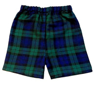 Black Watch Check Tartan Print Boy's Shorts Baby and Toddler image 2