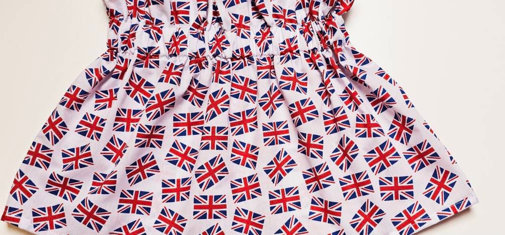 Union Jack Skirt and Headwrap Cute Baby Set Baby Girls Clothes NEW