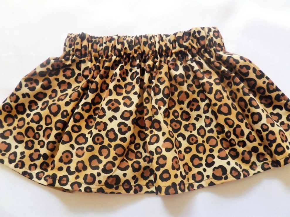 Baby's Skirt and Headwrap Cute Baby Set Cheetah Print Baby Girls Clothes NEW Animals Print Leopard Print