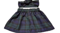 Black Watch Tartan Print Children's Skirt and Headwrap image 2