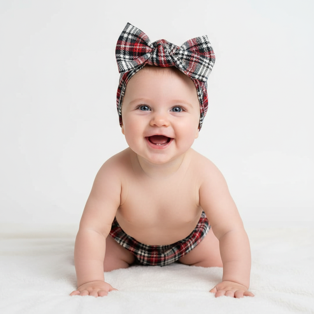Tartan Diaper Cover Set